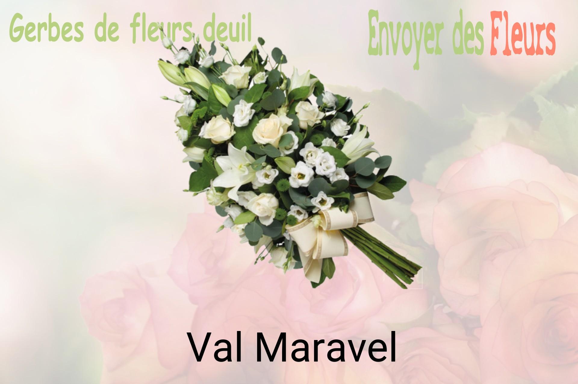 Gerbe de fleurs de deuil livrée à Val-Maravel